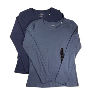 NEW Two Banana Republic Long Sleeve Timeless Tee T-Shirt Intemporal - Size S/P